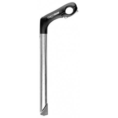 Ergotec Kobra Tube SL Potence300mm/90mm Niro/Alu,noir/argent,1 1/8",Ø25.4mm,30°