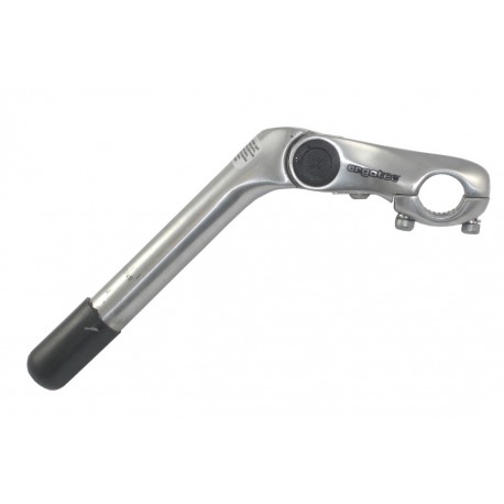 Potence Ergotec Kobra Vario 180mm/90mm Alu, argent, -10/+50°, 1", Ø 25.4mm