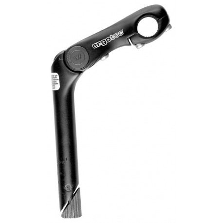 Potence Ergotec Kobra Vario 180mm/90mm Alu, noir, -10/+50°, 1", Ø 25.4mm