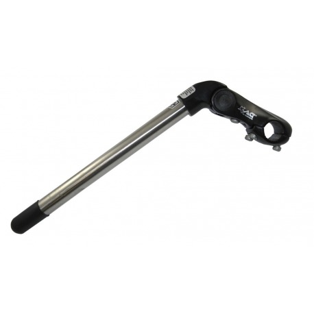Potence Ergotec Kobra Vario 300mm/90mm Niro/Alu, -10/+50°,noir/argent,1", Ø 22.2mm