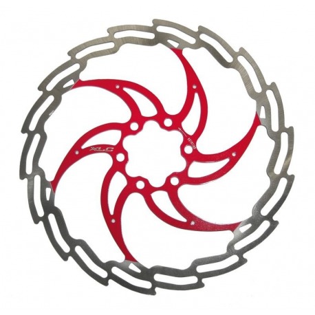 Disque de frein XLC BR-X02 Ø 203 mm argent/rouge