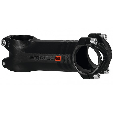 Potence A-Head Ergotec Piranha 2 aluminium,noir,1 1/8",Ø 31.8mm,100mm, 6°
