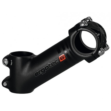 Potence A-Head Ergotec High Piranha 2 alu, noir, 1 1/8",Ø 31.8mm, 110mm, 35°