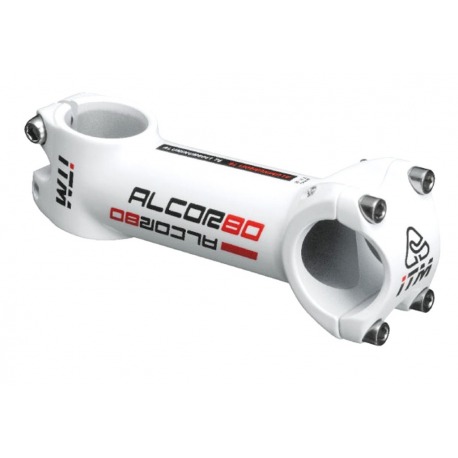 Potence A-Head ITM Alcor 80 wh Alu 6061 Alu,blanc,1 1/8",Ø31.8mm, 10°,130mm