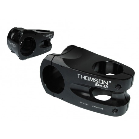 Potence Thomson Elite X4 A-Head noir 1-1/8" x 0° x 50mm x 31.8mm p. guidon