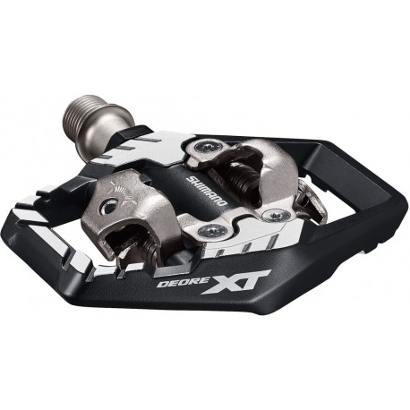 Pédale VTT SPD Shimano PDM8120 FIXATION 2 CÔTÉS SANS RÉFLÉCHISSANT ARGENT/NOIR.
