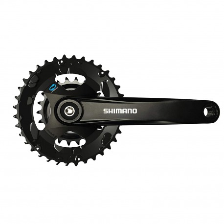 Manivelles Shimano Altus 22/36 dents 175mm FC-M315 noir, sans protection, 7-8-v.4-bords
