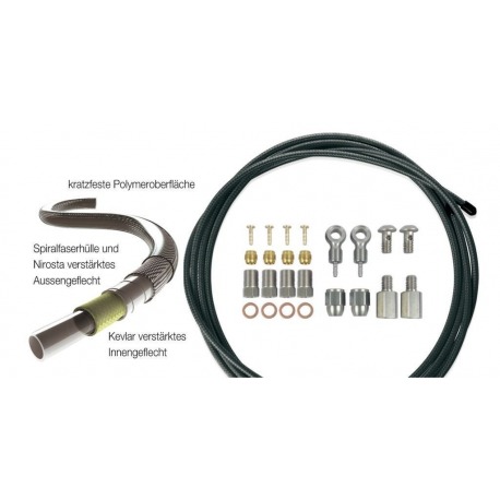 Frein à disque caréné XLC 2500 mm noir, Niro