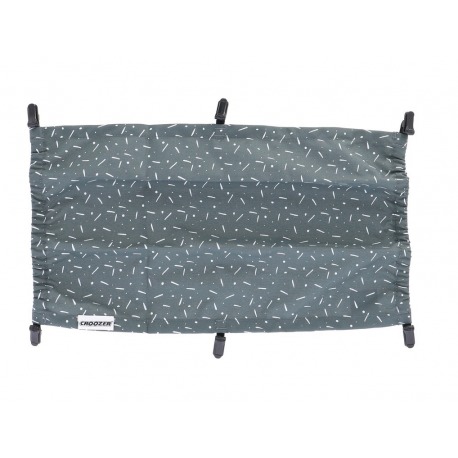 Parasol pour remorque Kid Vaaya 1 gris bleu/blanc, à partir de 2014