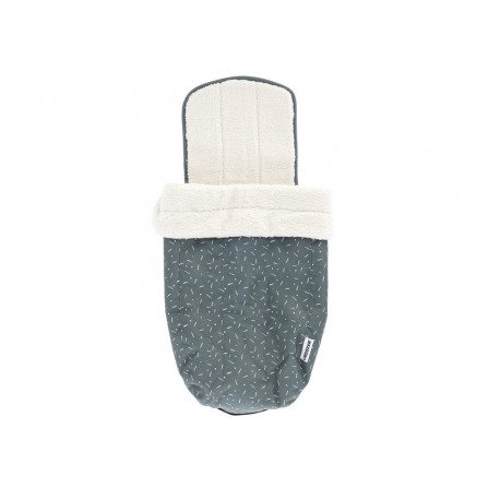 Kit hiver pour siège bébé Croozer gris bleu/blanc, à partir de 2018