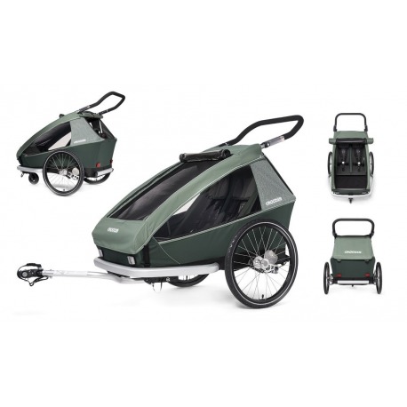 Remorque pour enfants Croozer (E) 2020 Kid Vaaya 2,j.verde,AirPad biplace