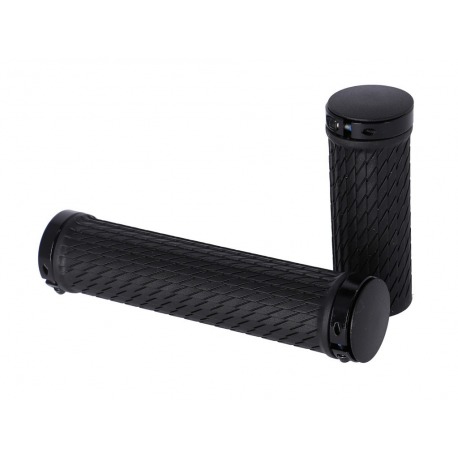 Sram TwistLoc 77/125 Poignées de verrouillage, ne, avec pince noire et bouchons d'extrémité