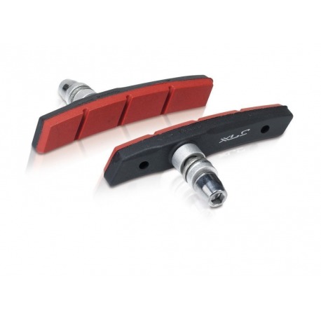 Mâchoires de frein XLC V-Brake BS-V12 4 par jeu, 80 mm, rouge