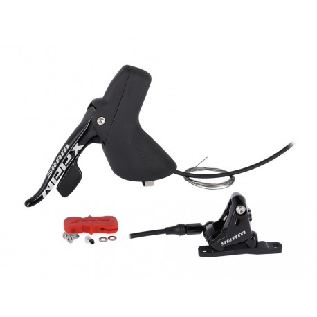 Levier de frein à disque Sram DroActuator Apex hydr.,gauche,RT,2000mm,FM,nég.+étrier