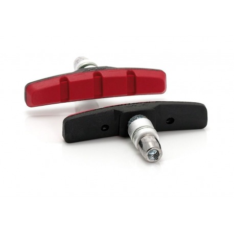 Mâchoires XLC V-Brake BS-V01 4 par jeu, 700 mm, noir/rouge
