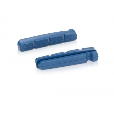 XLC caoutchouc de rechange BS-X16 4 par jeu, 50mm, argent/bleu pour Carbone