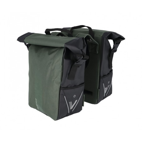 XLC Rolltop Pannier avec V-vert clair