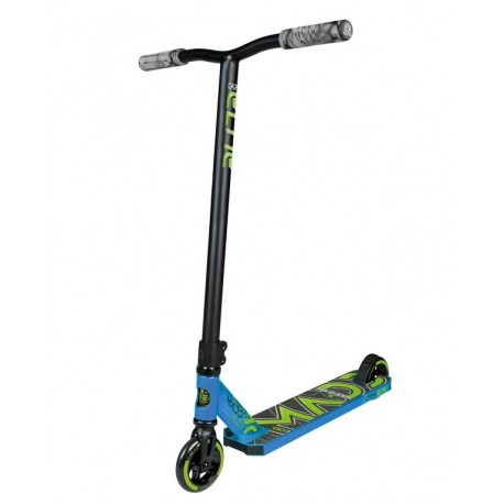 Trottinette freestyle Madd Carve Elite bleu/vert roues 110mm