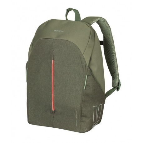 Basil B-Safe Nordlicht sac à dos vert olive, 26x13x40cm, femme