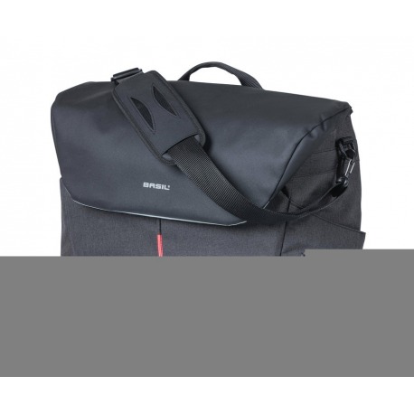 Sac de bureau Basil B-Safe Nordlicht noir, 41x14x32cm