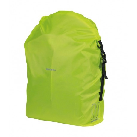 Housse de pluie Basil Keep Dry and Clean jaune fluo, verticale