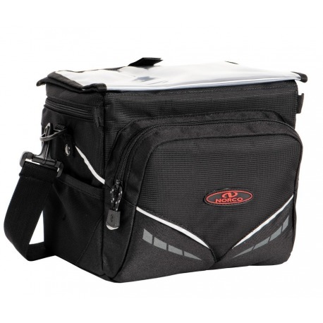 Sacoche de guidon Norco Canmore Active noire, 26x19x19cm, sans adaptateur de guidon