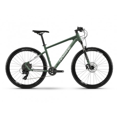 VTT 27 5" Haibike Seet 6 27.5 21-G Tourney vert bambou/gris froid Mod. 2021