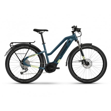 Vélo électrique Haibike Trekking 5 Trapez blue/canary 2022