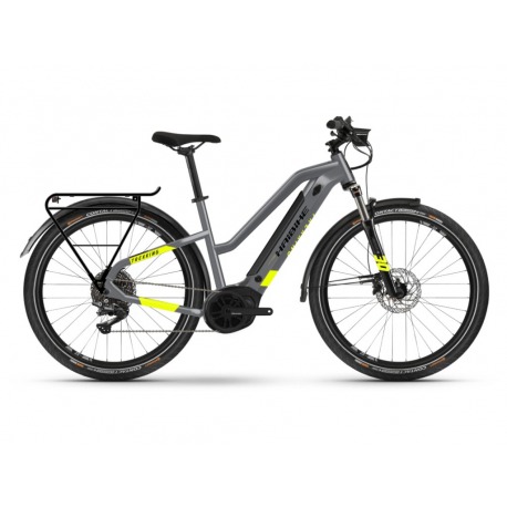 Vélo électrique Haibike Trekking 6 i500Wh Trapez 10-G Deore cool grey/red Mod. 2021