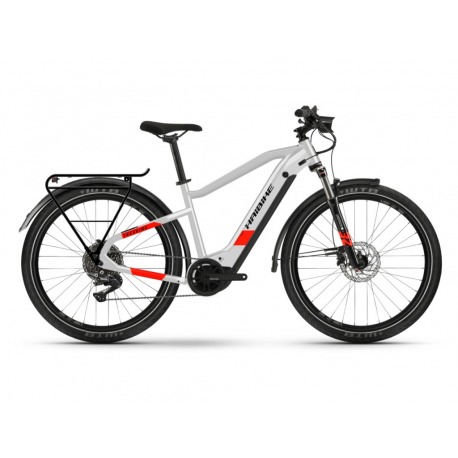 Vélo électrique Haibike Trekking 7 Unisexe cool grey/red mat Mod. 2022