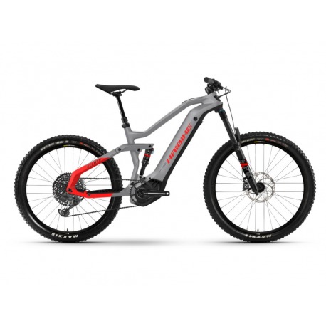 Vélo électrique double suspension Haibike AllMtn 6 i600Wh 12-G GX Eagle urban grey/black/red Mod. 2021