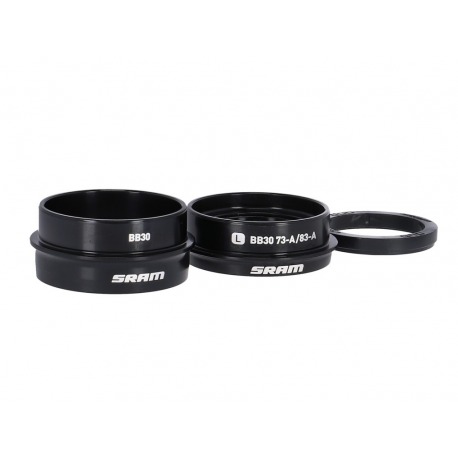 Boitier de pédalier aluminium Sram DUB BB30 Road, 83mm, 00.6418.027.001