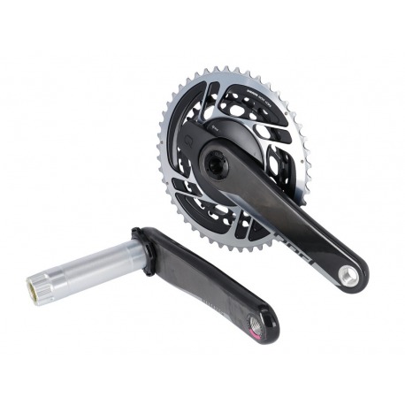 Pédalier SRAM Red AXS D1 Quarq DUB Powerm. sans axe DUB,167.5mm,46-33d.12-v.Yaw,DM