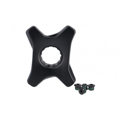 Fazua E-Bike manivelle spider 107mm noir 11.6118.064.001, + vis pour plateau