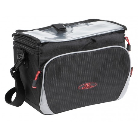 Sacoche de guidon Norco Trenton noire, 27x19x18cm, sans adaptateur de guidon