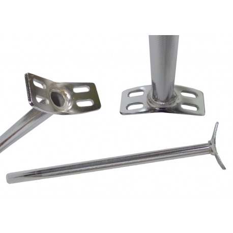 Tige de selle p. version monoroue 4 trous argent 22,2 x 400 mm