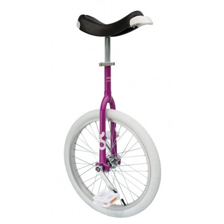 Jante monoroue OnlyOne 20" aluminium fuchsia couverture blanche