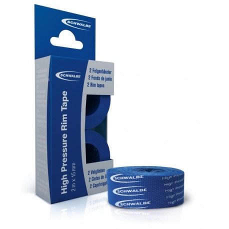 bande p. Jante en tissu Schwalbe HP rouleau de 2m x18mm auto-adhésif. 2 par ensemble