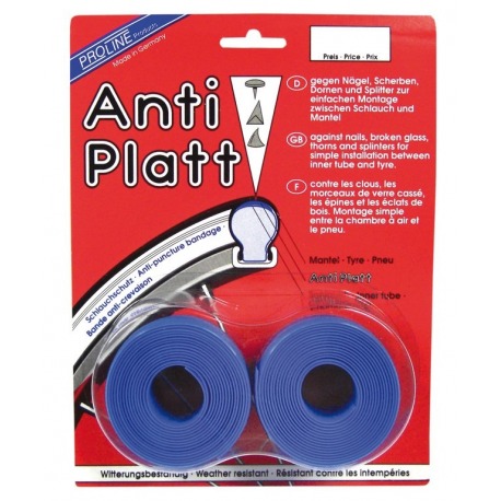 Bande anti-crevaison par paire 32/35-622 bleu 31mm