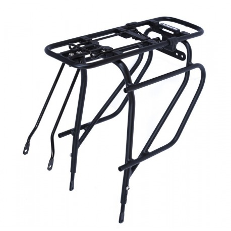 Système de porte-bagages Basil MIK RT 26" et 28" aluminium mat - noir