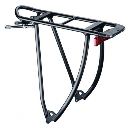 Porte-bagages système Racktime Shine Evo 28", modèle léger, noir, aluminium env. 650g