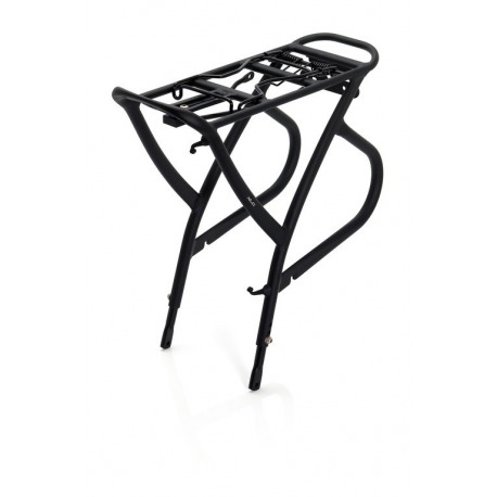 Porte-bagages en aluminium XLC XLC RP-R01 noir mat, acces. inclus, 26-28"