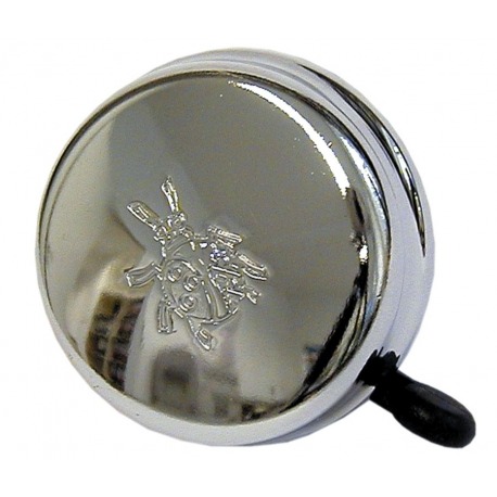 Cloche Reich avec motif coccinelle chromée, Ø 60mm en emballage SB