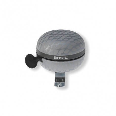 Cloche Ding-Dong Basil Noir argent métallisé, Ø 60mm