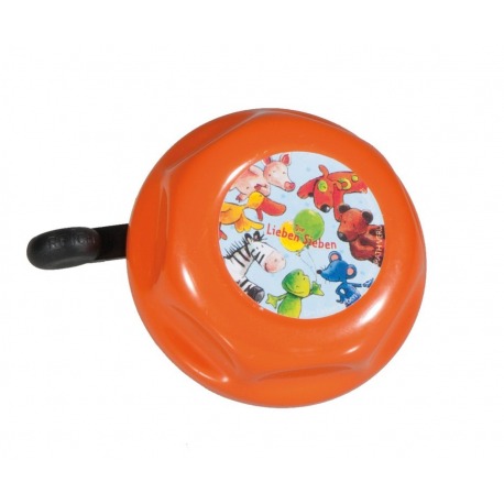 Cloche Les sept orange avec motifs, Ø 55mm