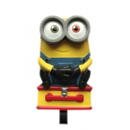 Klaxon Minion 3D adapté aux guidons jusqu'à Ø 22,2 mm