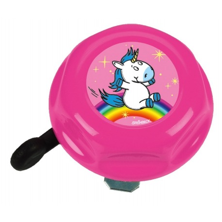 Cloche licorne rose, à motifs, Ø 55mm