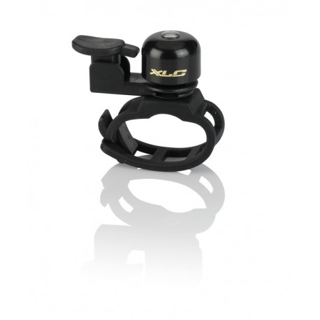 XLC Mini sonnette DD-M18 noire, Ø21 mm, fixation universelle