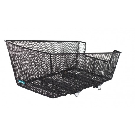 Panier arrière Black College Basic 52x31x22 cm c. Fix-System mesh estre.