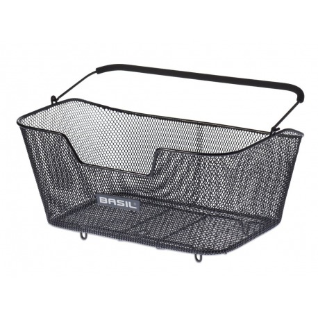 Panier-RT Basil Base L acier 30x45x21 cm noir, maille étroite